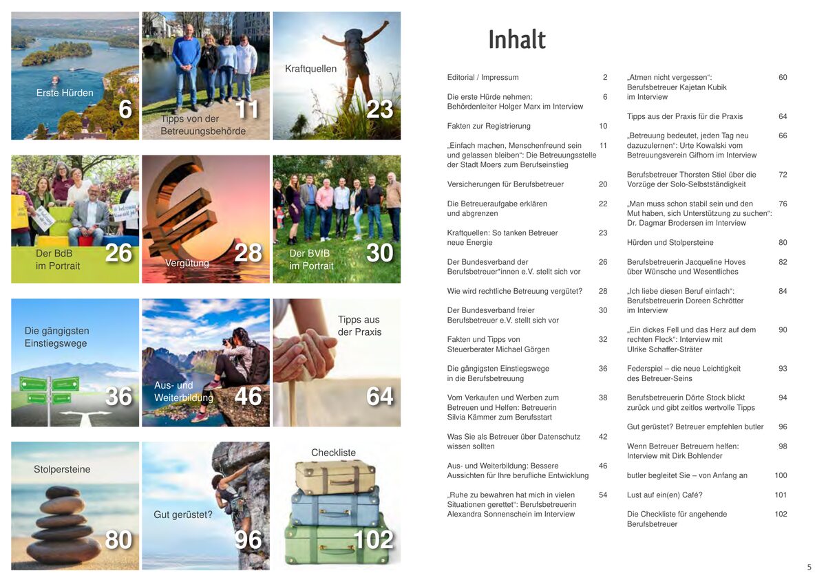 Inhaltsübersicht des Reiseführers